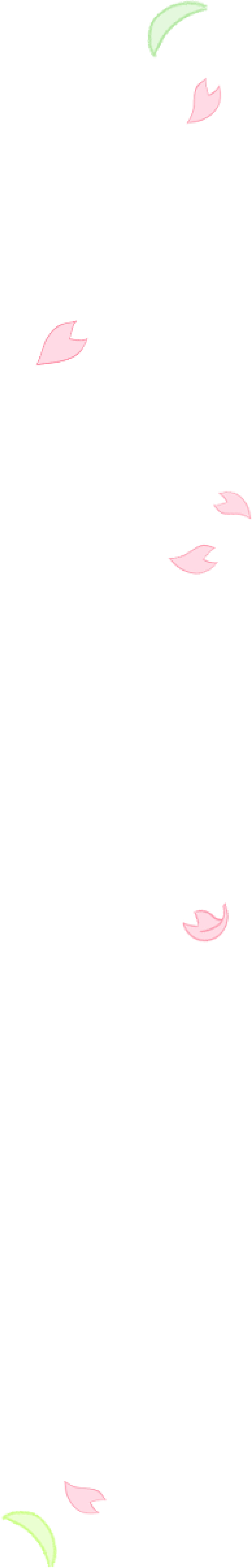 흩날리는 벚꽃 잎들